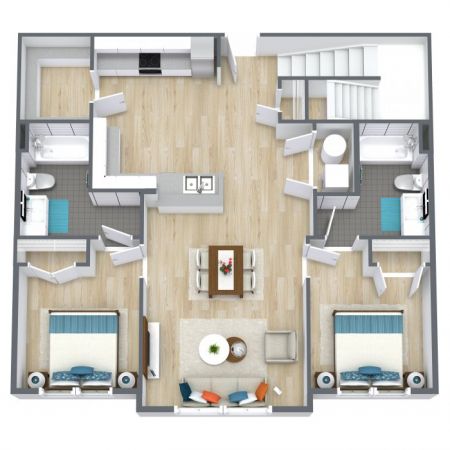 duplex unit floorplans 